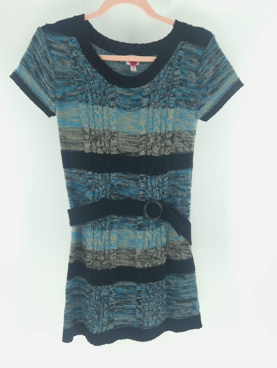 Cherry Styx Dresses & Skirts - CHERRY STYX XS-M SWEATER DRESS BELT XTRA STRETCH KNIT 80-90s INSTANT Vibe BANGER